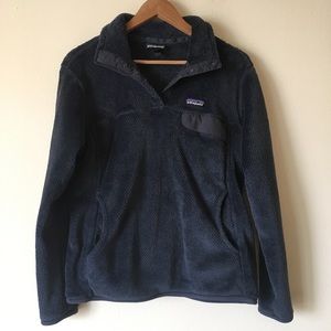 Patagonia Fleece Pullover Sweater Snap-T Large